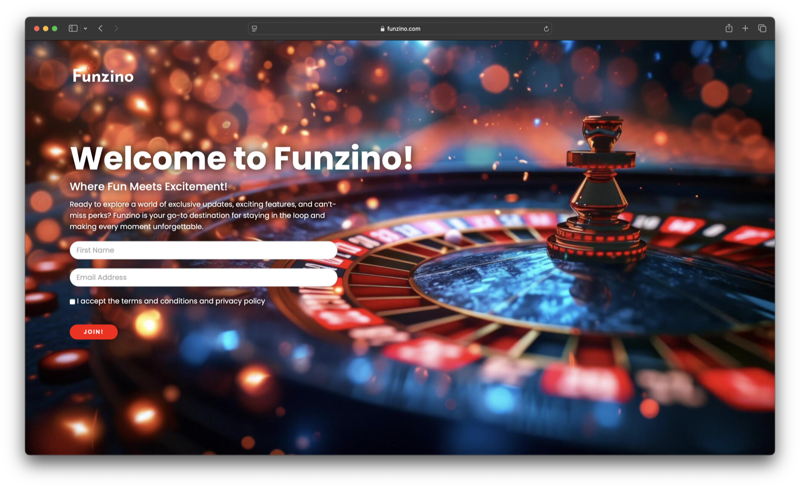Landing pages and forms